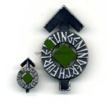 HJ-Leistungsabzeichen in Schwarz mit Miniatur Hst. RZM M1/36 mit Verleihungsnummer