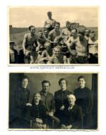 Luftwaffe Besatzung an "2cm Flak 30" mit Portraitfoto und Familienfoto