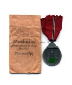 Ostmedaille mit Verleihungstüte, Hst. 6, Winterschlacht im Osten 1941/42