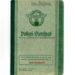 Polizei-Dienstpaß, Hauptwachtmeister der Gendarmerie Hamburg/Trier