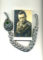 Wehrmacht Schützenschnur der Infanterie mit Trägerfoto