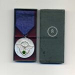 Polizei-Dienstauszeichnung für 8 Jahre im Etui