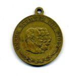 Bronze Medaille, Unsere Drei Kaiser des Jahres 1888 "Unser Schmerz und Stolz"