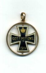 1. Weltkrieg, patriotischer Kettenanhänger "Gott Mit Uns 1914"
