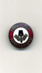 Reichsarbeitsdienst (RAD), Abzeichen Freiwilliger Arbeitsdienst. Ges. Gesch.