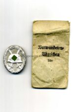 Verwundetenabzeichen 1939 in Silber mit Verleihungstüte Hst. 30 (Hauptmünzamt Wien)