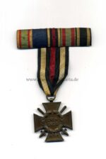 5er Feldspange mit angenähtem Ehrenkreuz für Frontkämpfer 1914/1918