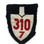 Reichsarbeitsdienst (RAD) Ärmelspaten für Mannschaften, Abteilung 310/7