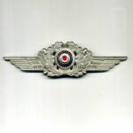 Luftwaffe Schirmmützenschwinge mit Kokarde