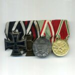 4er Ordensspange 1.Weltkrieg Preussen/Österreich/Ungarn/Bulgarien