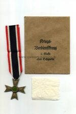 Kriegsverdienstkreuz 2. Klasse ohne Schwertern mit Verleihungstüte, Carl Poellath, Schrobenhausen