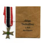 Kriegsverdienstkreuz 2. Klasse ohne Schwertern mit Verleihungstüte, Steinhauer & Lück, Lüdenscheid