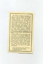 Sterbekarte Gefreiter Fegers, Inf. Regt 77 – Bild 2