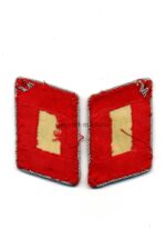 Luftwaffe Oberleutnant oder Waffenoffizier der Flakartillerie Paar Kragenspiegel – Bild 2