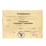 Urkunde Verwundetenabzeichen mattweiß