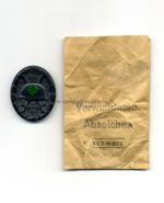 Verwundetenabzeichen 1939 in schwarz mit Verleihungstüte