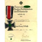 Eisernes Kreuz 2. Klasse 1939 mit Urkunde 5./ Inf.Rgt.185