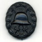 Verwundetenabzeichen für die Armee und Kolonialtruppen 1918 in Schwarz
