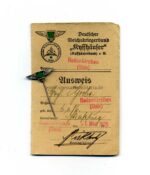 Reichskriegerbund Ausweis mit Mitgliedsnadel