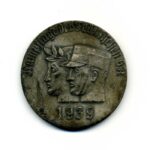 SA nichttragbare Teilnehmerplakette Kampftage der Fränkischen SA 1939 (2.Sieger)