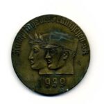 SA nichttragbare Teilnehmerplakette Kampftage der Fränkischen SA 1939 (3.Sieger)