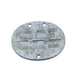 Erkennungsmarke Kradmeldezug 1067 später (15)