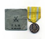 Sachsen Friedrich-August-Medaille in Silber mit Tüte