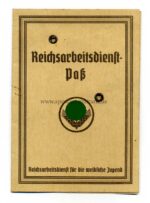 Reichsarbeitsdienst Paß einer Frau aus Oberhausen 8/114