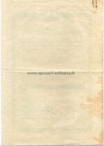 Uboot Kriegsabzeichen Urkunde Posthum – Bild 2