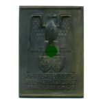 Ehrenschild / Ehrenplakette " Für besondere Leistung im Luftgau XII " (Nürnberg Wiesbaden), sehr selten