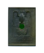 Ehrenschild / Ehrenplakette " Für besondere Leistung im Luftgau XII " (Nürnberg Wiesbaden), sehr selten