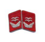 Luftwaffe Oberleutnant oder Waffenoffizier der Flakartillerie Paar Kragenspiegel