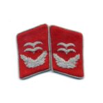 Luftwaffe Oberleutnant oder Waffenoffizier der Flakartillerie Paar Kragenspiegel