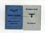 Luftschutzdienstbuch + Kennkarte eines Gruppenführers aus Essen