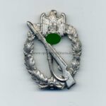 Infanterie Sturmabzeichen in Silber Hersteller Rudolf Karneth