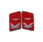 Luftwaffe Leutnant oder Waffenoffizier der Flakartillerie Paar Kragenspiegel