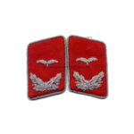 Luftwaffe Leutnant oder Waffenoffizier der Flakartillerie Paar Kragenspiegel