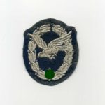 Luftwaffe Fliegerschützenabzeichen ohne Blitzbündel Stoffausführung