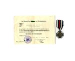 Ehrenkreuz für Frontkämpfer 1914-1918 mit Urkunde