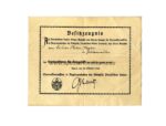 Besitzzeugnis Verdienstkreuz für Kriegshilfsdienst