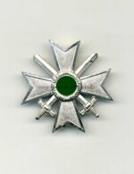 Kriegsverdienstkreuz 1. Klasse mit Schwertern, Buntmetall, Hst. - 43. Julius Bauer, Zella-Mehlis