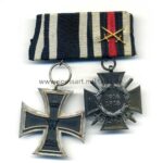 2er Ordensspange Eisernes Kreuz 2. Klasse 1914, Ehrenkreuz für Frontkämpfer