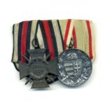2er Ordensspange Ehrenkreuz für Frontkämpfer und Ungarn Erinnerungsmedaille