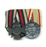 2er Ordensspange Ehrenkreuz für Frontkämpfer und Ungarn Erinnerungsmedaille