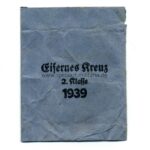 Verleihungstüte Eisernes Kreuz 2. Klasse 1939 Deschler & Sohn, München