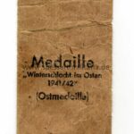 Verleihungstüte Ostmedaille Gustav Brehmer, Marktneukirchen