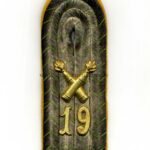 Preussen Schulterstück Leutnant Fußartillerie-Regiment Nr.19