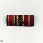 Feldspange für EK2 1939, Kriegsverdienstkreuz mit Schwertern und Ostmedaille WK2