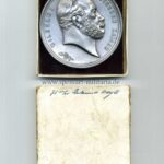 Preussen Zinnmedaille 1897 in der Schiebeschachtel (v. M. & W.) Zur 100-jährigen Geburtstagsfeier von Kaiser Wilhelm I.