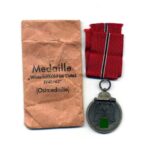 Ostmedaille mit Verleihungstüte, Winterschlacht im Osten 1941/42 (Hst. 15 – Friedrich Orth, Wien)